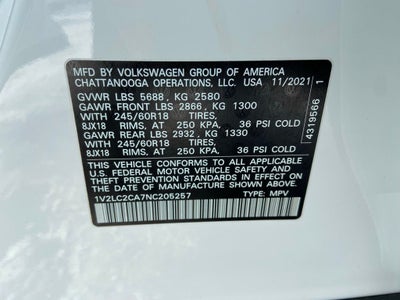 2022 Volkswagen Atlas Cross Sport 2.0T SE