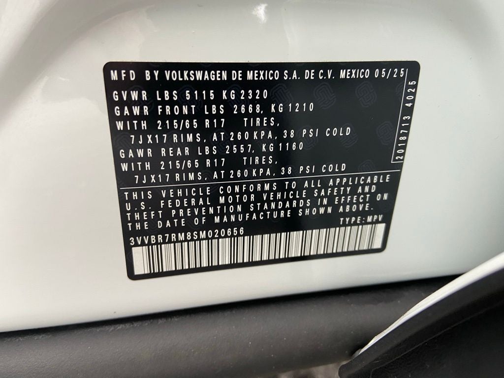 2025 Volkswagen Tiguan 2.0T S