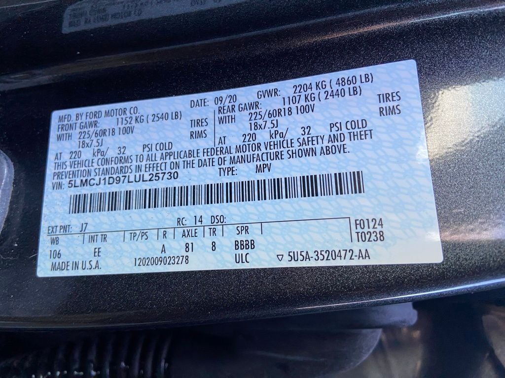 2020 Lincoln Corsair Standard