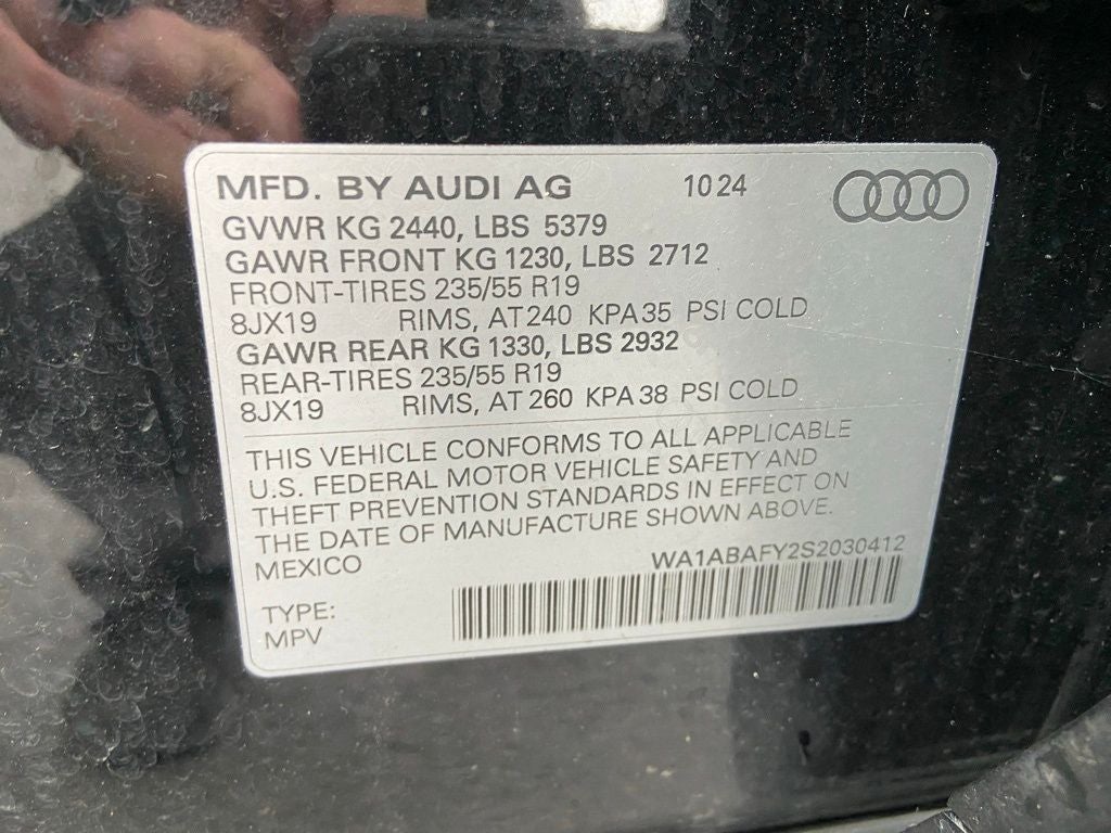 2025 Audi Q5 40 Premium Convenience Plus Package Panoramic Sunr quattro